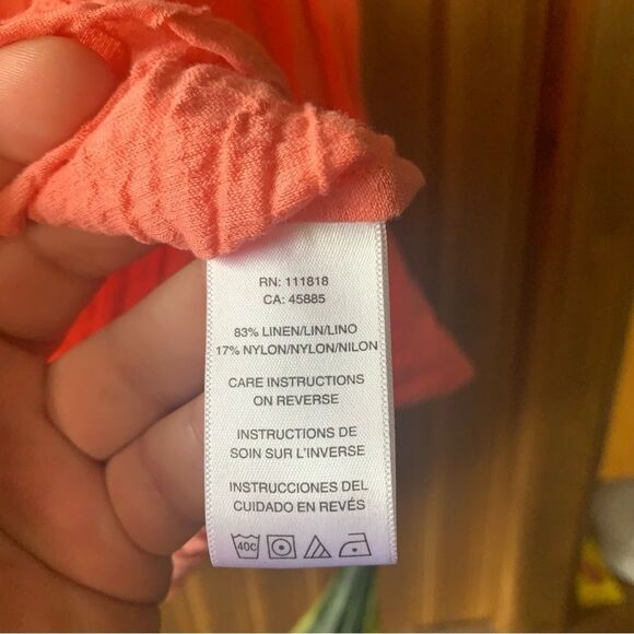 ‘Michael’ Michael Kors Pink Rouched Belted Button-Up Top- Women XS - Picture 8 of 9